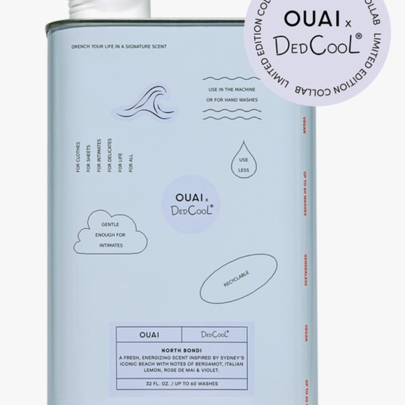 2 pk OUAI DedCool North Bondi Vegan Laundry Detergent 120 washes - Picture 4 of 5